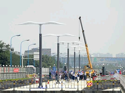 現(xiàn)代有軌電車供電系統(tǒng)用大雁支架： 材質：ZL114A-T6